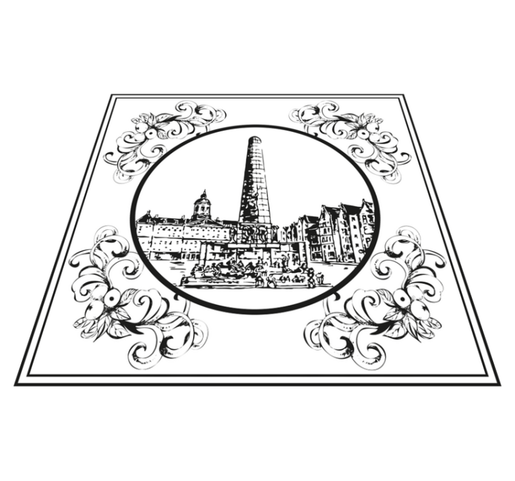 Tapis vinyle cuisine place du dam amsterdam - TenStickers