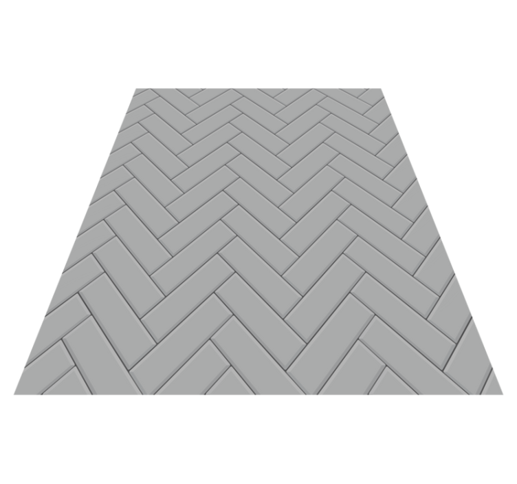 Tapis vinyle cuisine carreaux gris en chevron - TenStickers