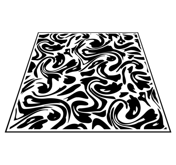 Tapis vinyle cuisine moderne fluide - TenStickers
