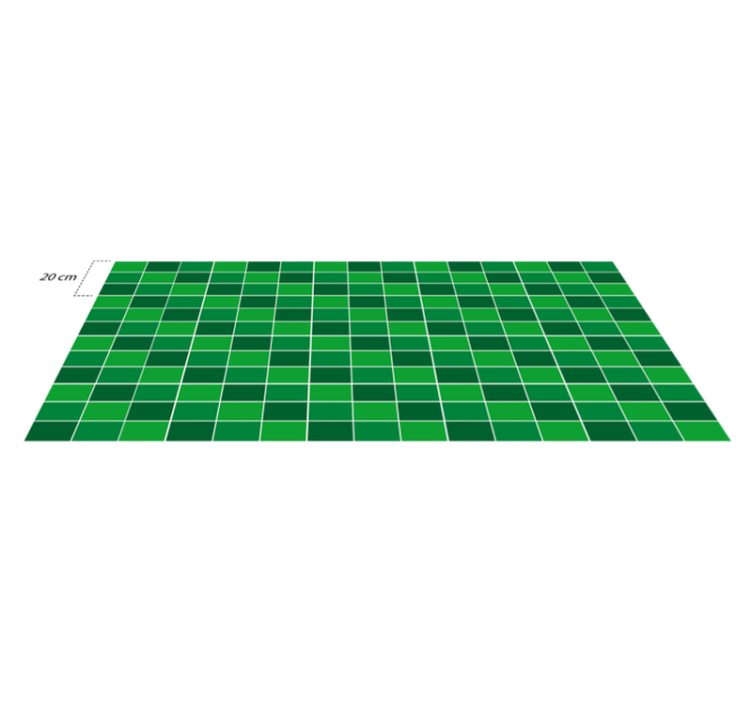 Tapis vinyle cuisine tuile de briques vertes - TenStickers