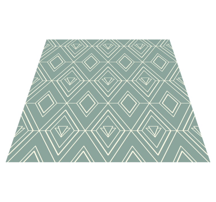 Tapis vinyle cuisine motif géométrique art déco - TenStickers