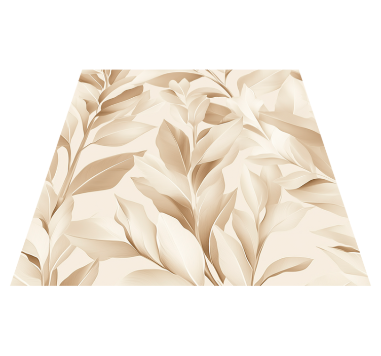 Tapis vinyle cuisine design beige - TenStickers