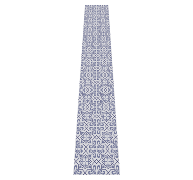 Tapis vinyle cuisine carreau portugais octogonal bleu - TenStickers