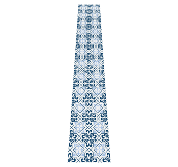 Tapis vinyle cuisine carrelage portugais bleu typique - TenStickers