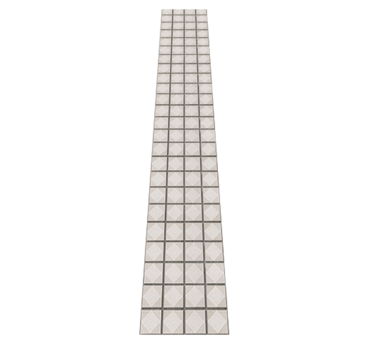 Tapis vinyle cuisine motifs abstraits minimalistes blancs - TenStickers