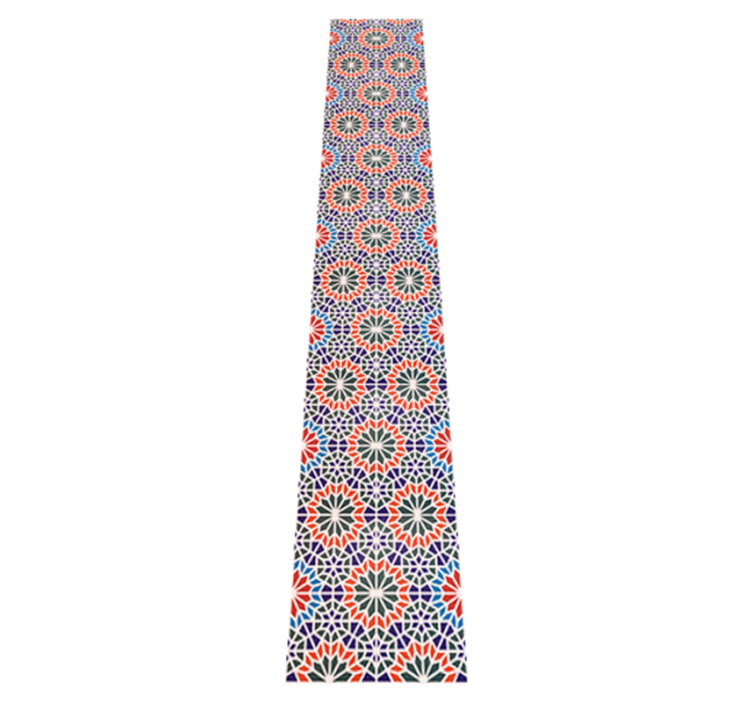 Tapis vinyle cuisine carreaux colorés et modernes - TenStickers