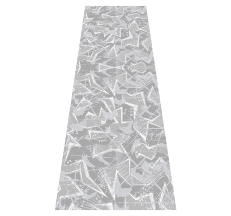Tapis vinyle chambre graphiques fins gris années 80 - TenStickers