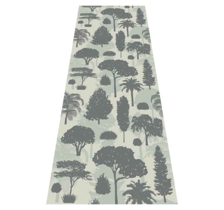 Tapis vinyle chambre motifs d'arbres nordiques - TenStickers