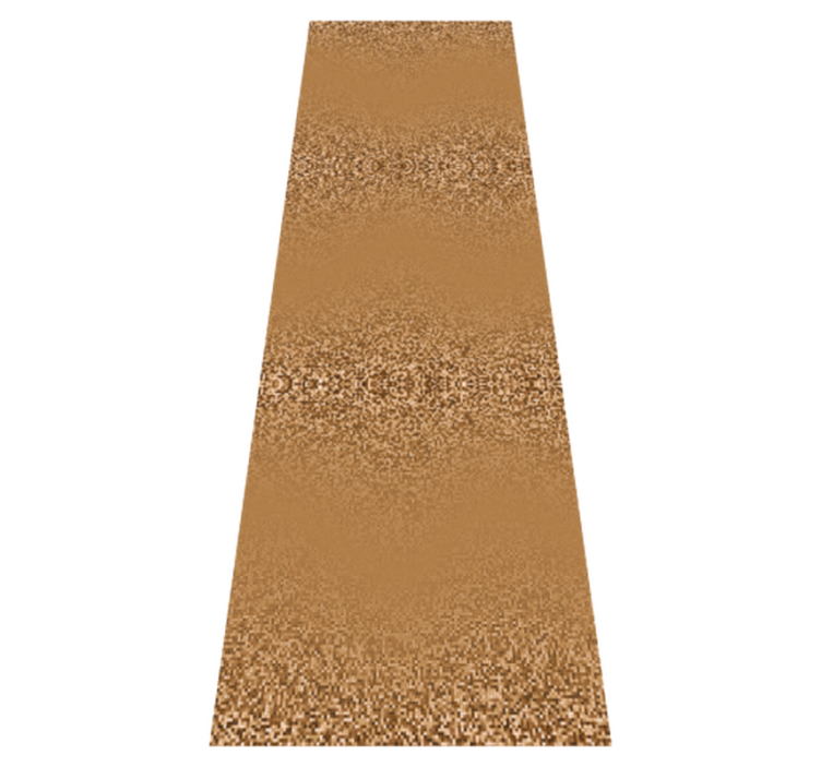 Tapis vinyle chambre design à pois carrés marron rétro - TenStickers