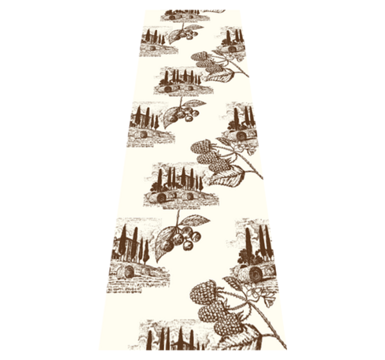 Tapis vinyle chambre motif vie campagnarde française - TenStickers
