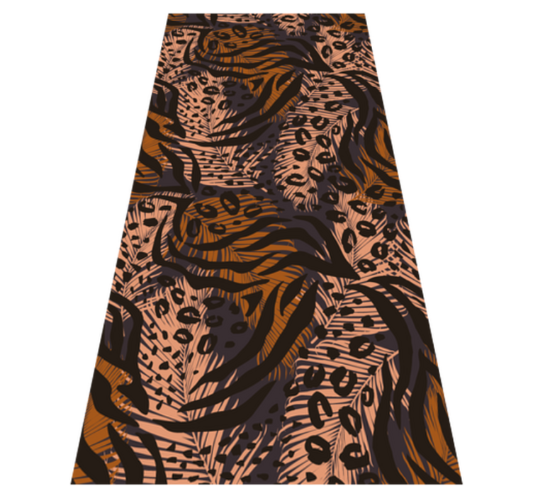 Tapis vinyle chambre style africain design coloré abstrait - TenStickers
