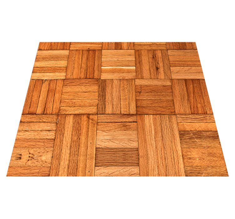 Tapis vinyle bureau - protégé par le tissage bois - TenStickers