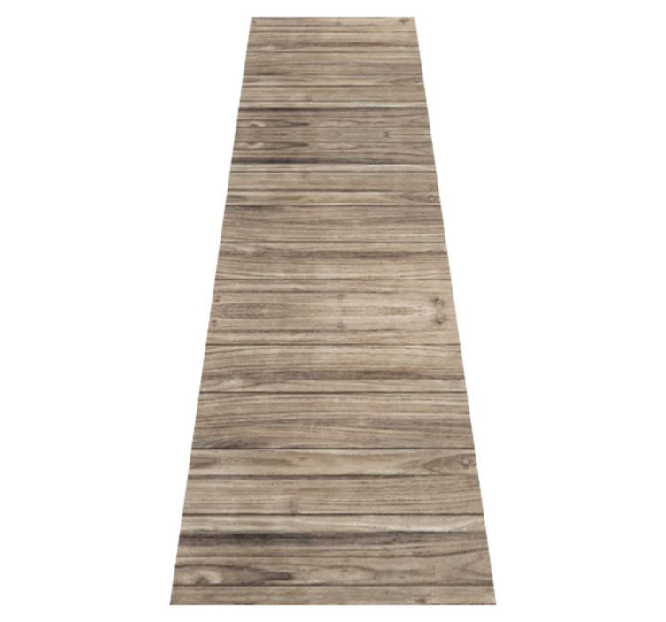Tapis vinyle bureau lames de bois rustiques grises - TenStickers