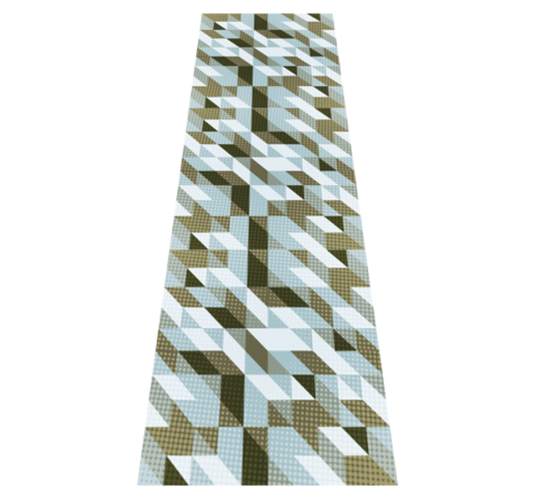 Tapis vinyle bureau triangles modernes - TenStickers