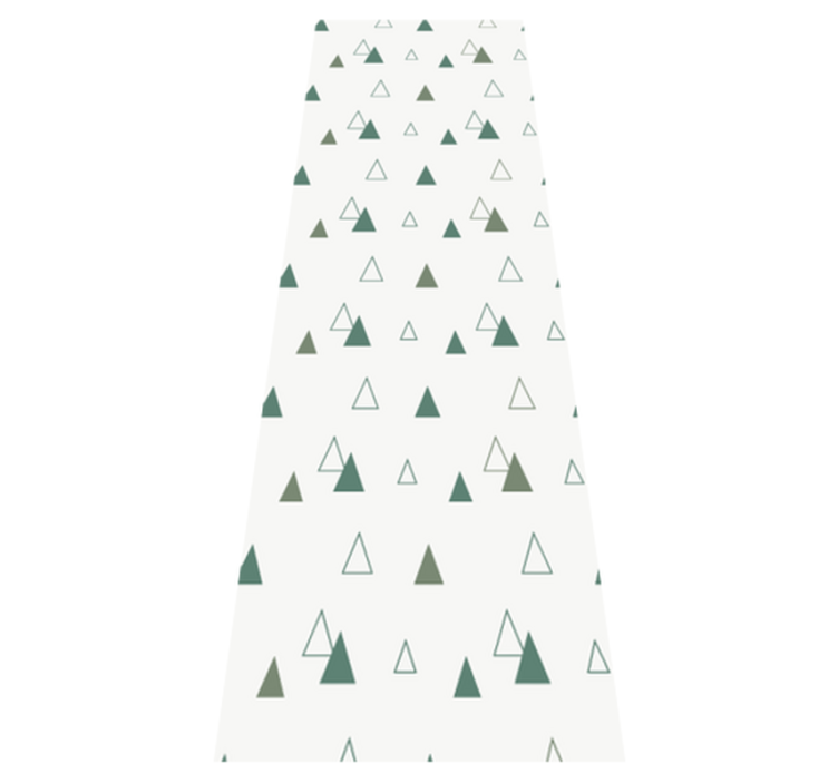 Tapis vinyle bureau triangles couleurs nature - TenStickers