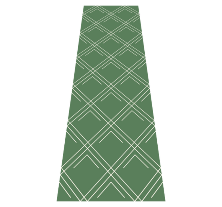 Tapis vinyle bureau carrés élégants verts - TenStickers