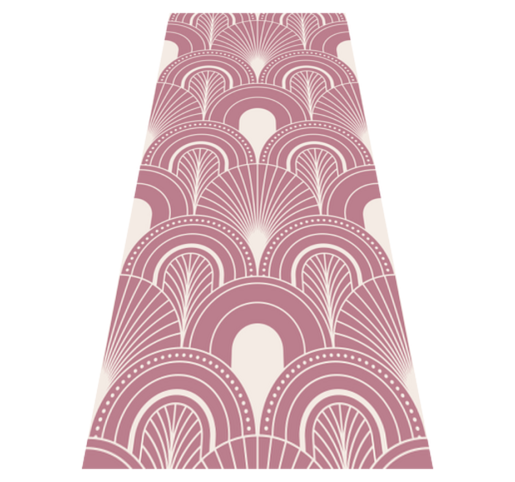 Tapis vinyle bureau style arc doré rose - TenStickers