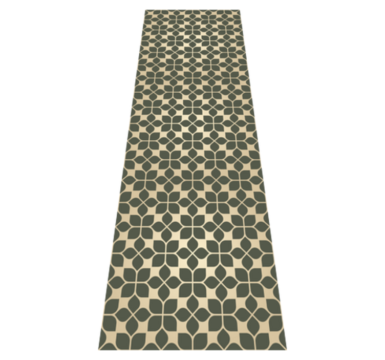 Tapis vinyle bureau motifs dorés luxueux - TenStickers