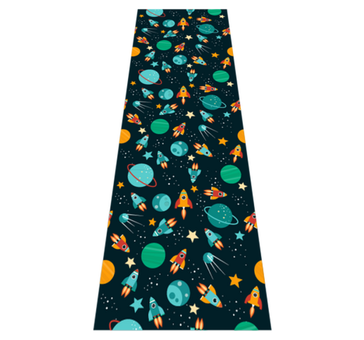 Tapis vinyle chambre espace de design mignon pour enfants - TenStickers