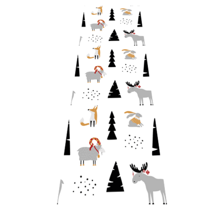 Tapis vinyle chambre motif animaux d'hiver - TenStickers