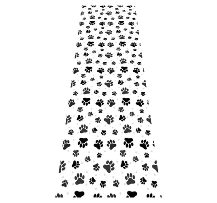 Tapis vinyle chambre motif pattes d'animaux - TenStickers
