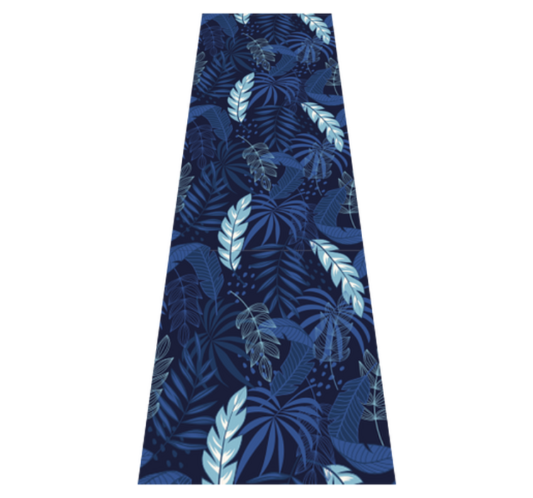 Tapis vinyle chambre maranta bleue et panthère - TenStickers