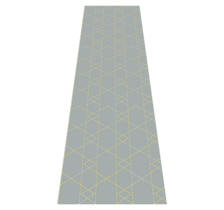 Tapis vinyle chambre triangles origami pantone - TenStickers