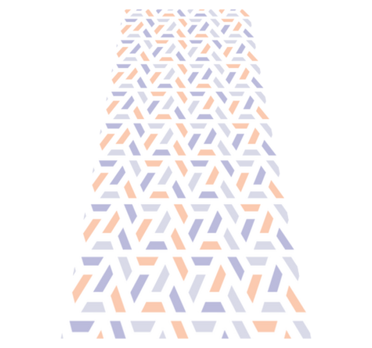 Tapis vinyle chambre lignes géométriques nordiques - TenStickers