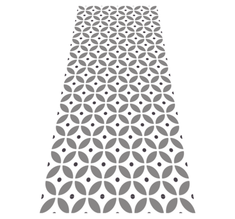 Tapis vinyle chambre cercles sans couture style nordique - TenStickers