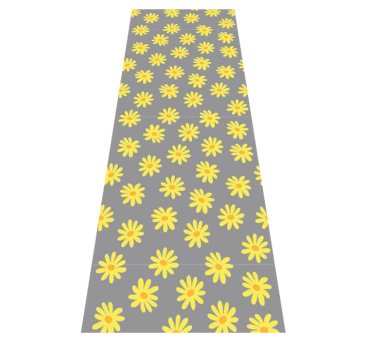 Tapis vinyle chambre couleur calendula - TenStickers