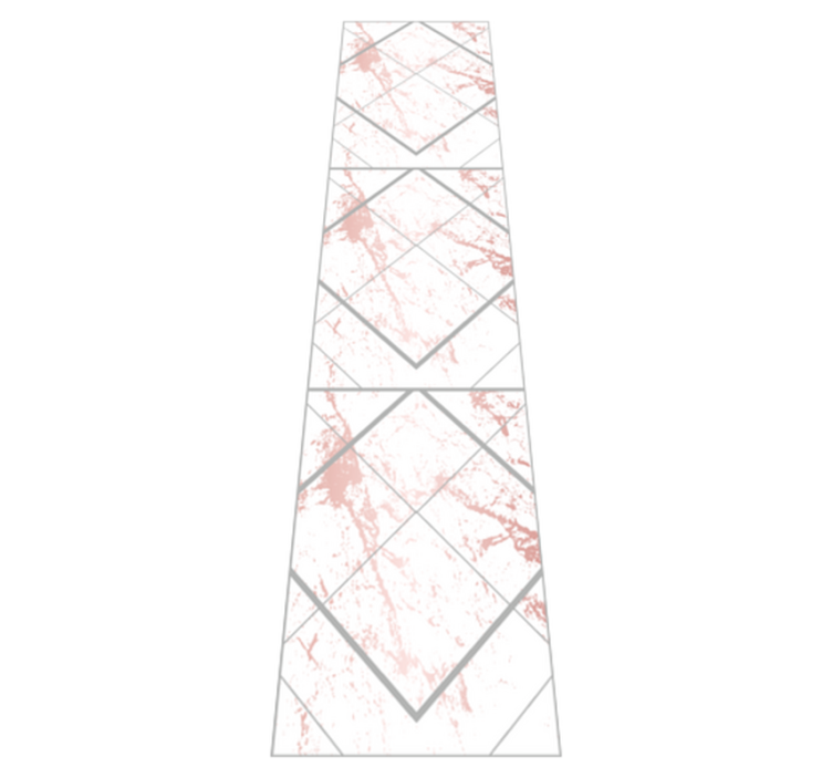 Tapis vinyle chambre marbre rose et gris - TenStickers
