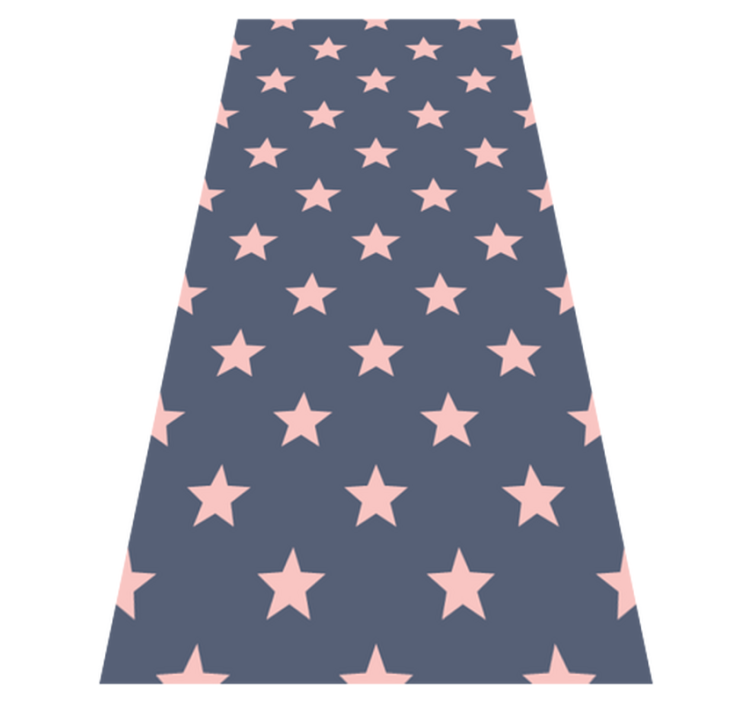 Tapis vinyle chambre étoiles roses et grises - TenStickers