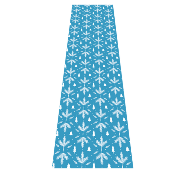 Tapis vinyle chambre style folk nordique bleu - TenStickers