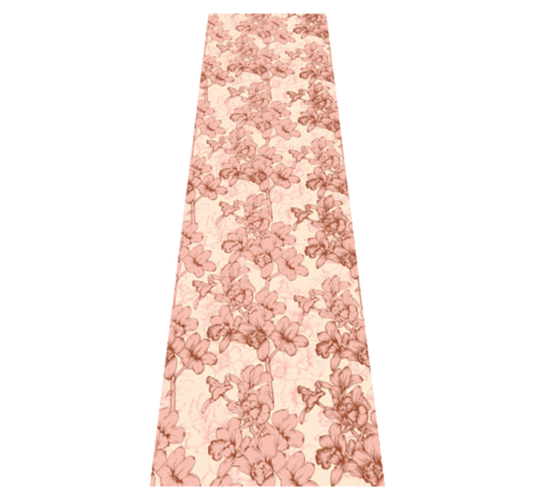 Tapis vinyle chambre fleurs 3d vintage - TenStickers