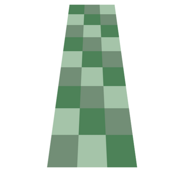 Tapis vinyle chambre tons de carreaux verts - TenStickers