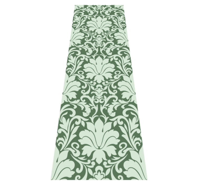 Tapis vinyle chambre vert émeraude orné - TenStickers
