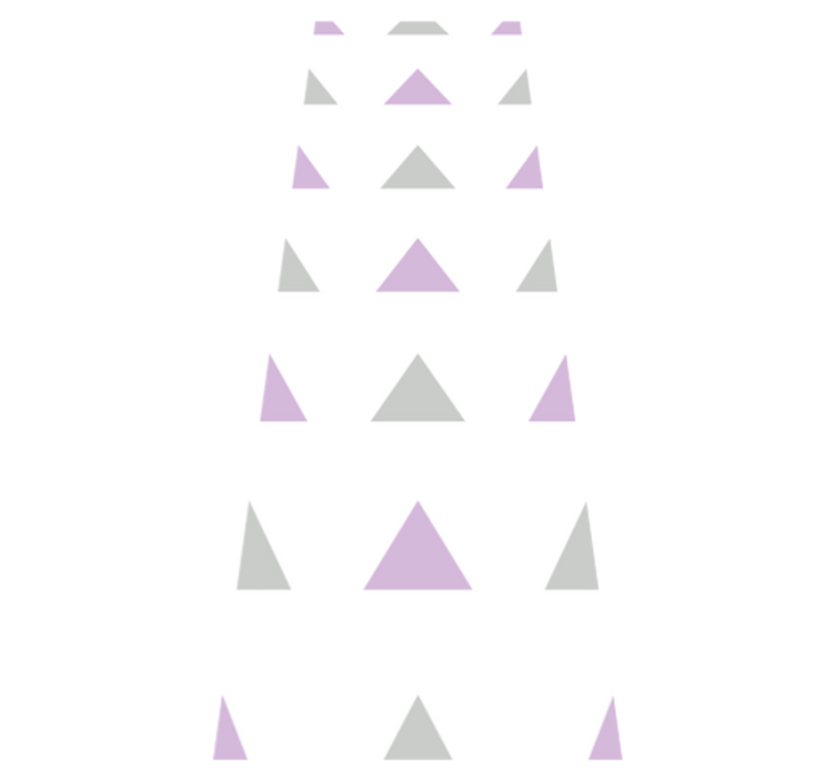 Tapis vinyle chambre triangles gris et violet - TenStickers