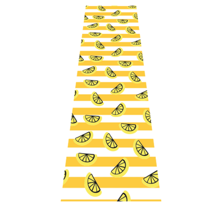 Tapis vinyle chambre design symboles citron - TenStickers