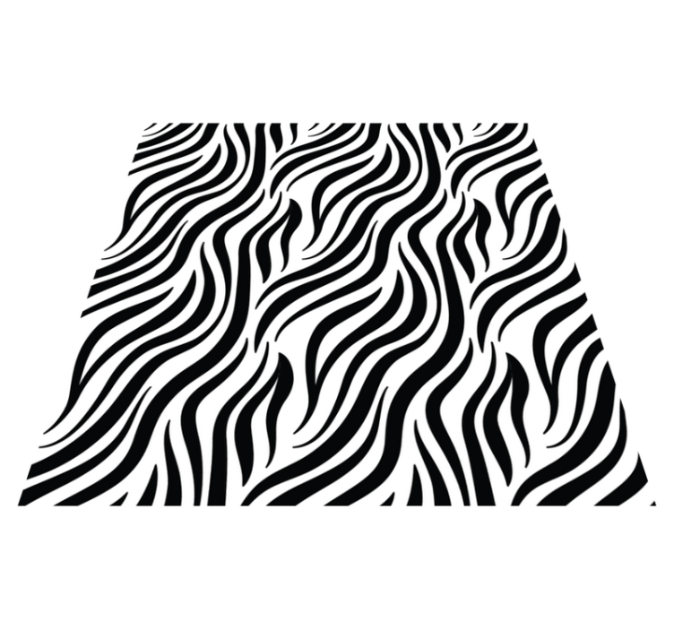 Tapis vinyle animal motif à rayures zébrées - TenStickers