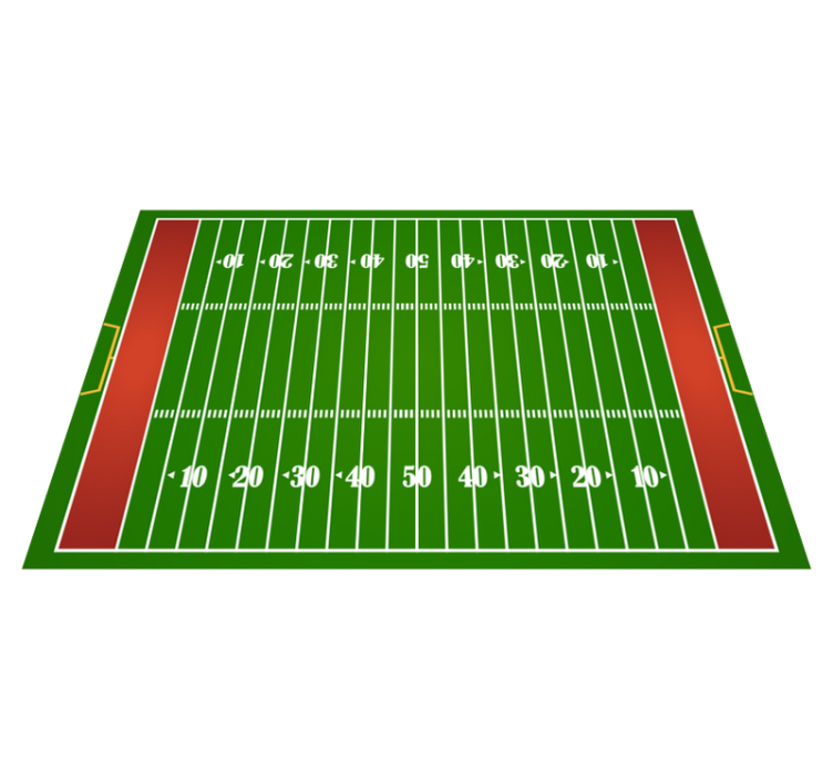 Tapis vinyle route terrain de football - TenStickers