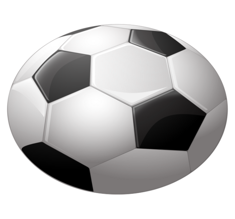 Tapis vinyle jeux illusion de ballon de football - TenStickers