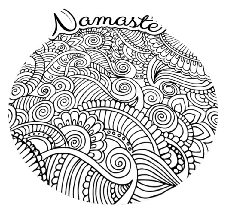 Tapis vinyle mandala mandalas de namaste - TenStickers