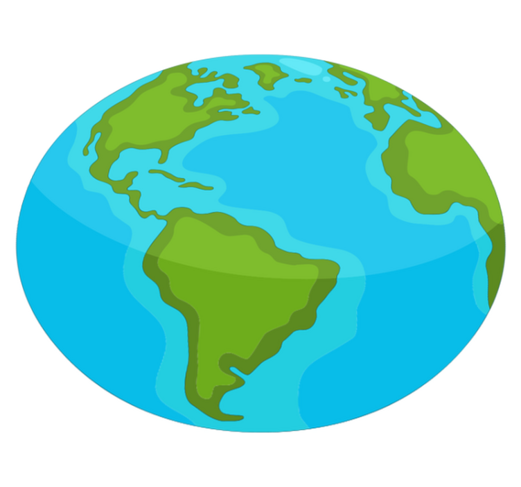 Tapis vinyle carte du monde planisphère éducatif - TenStickers