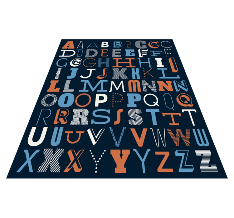 Tapis vinyle lettres apprentissage de l'alphabet - TenStickers