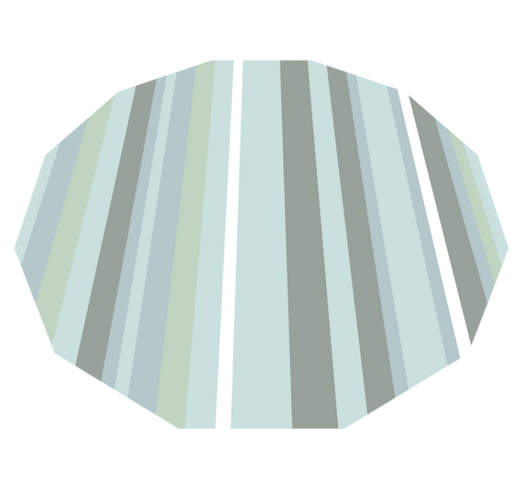 Tapis vinyle rayures octogone rayé - TenStickers