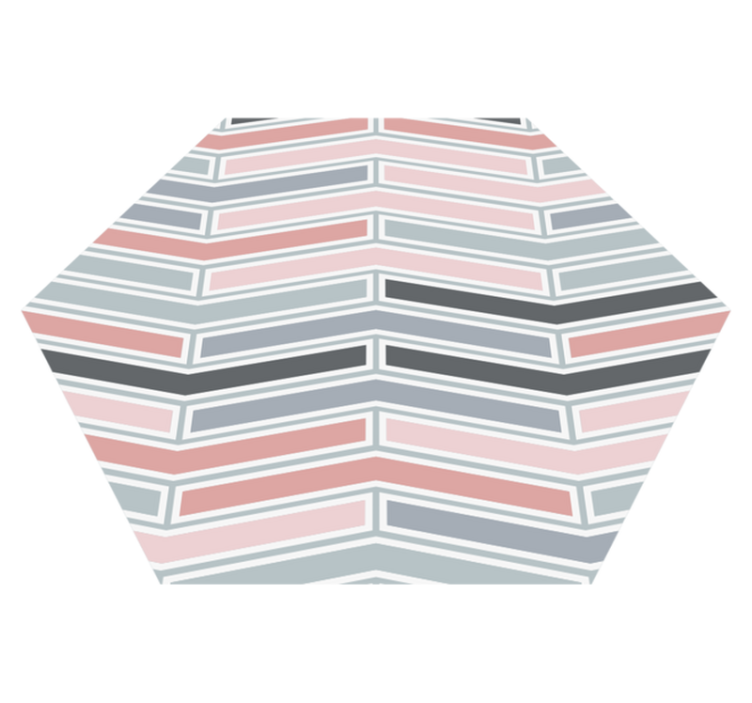 Tapis vinyle géométrique géométrie linéaire décorative - TenStickers