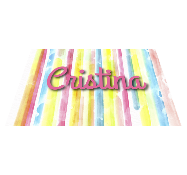 Tapis vinyle personnalisé arc-en-ciel personnalisé - TenStickers