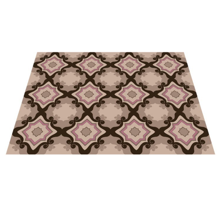 Tapis vinyle salon modèle de carreaux de mosaïque - TenStickers