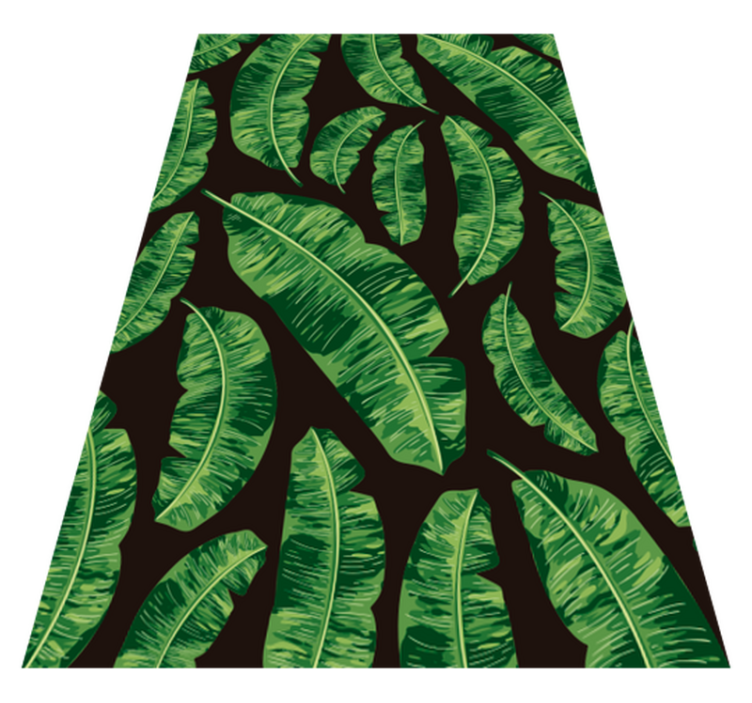 Tapis vinyle élégant feuilles tropicales - TenStickers