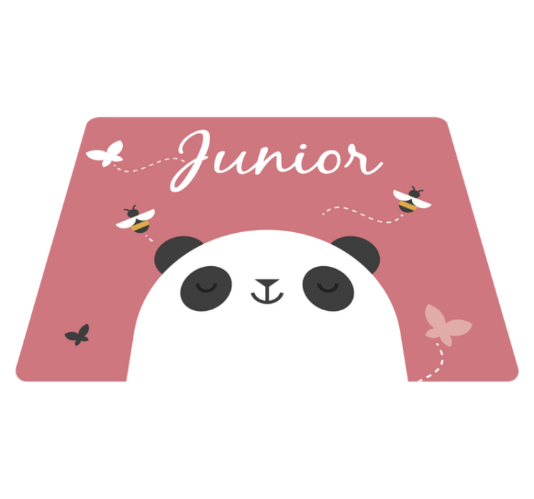 Tapis vinyle personnalisé panda sur mesure - TenStickers
